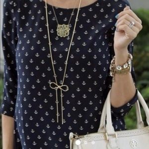 Cynthia Rowley XS anchor blouse